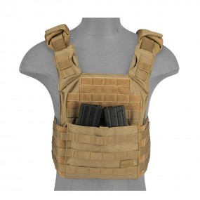 Chaleco Plate Carrier SPAC Tan 1000D Lancer Tactical
