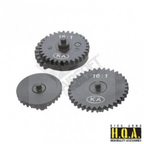 16:1 HQA Steel High Speed Gear Set King Arms