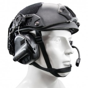 Earmor M32H MOD1 Tactical Hearing Protection Helmet Version Ear-Muff - Black