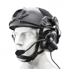 Earmor M32H MOD1 Tactical Hearing Protection Helmet Version Ear-Muff - Black