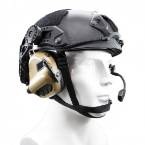 Earmor M32H MOD1 Tactical Hearing Protection Helmet Version Ear-Muff - Coyote Tan
