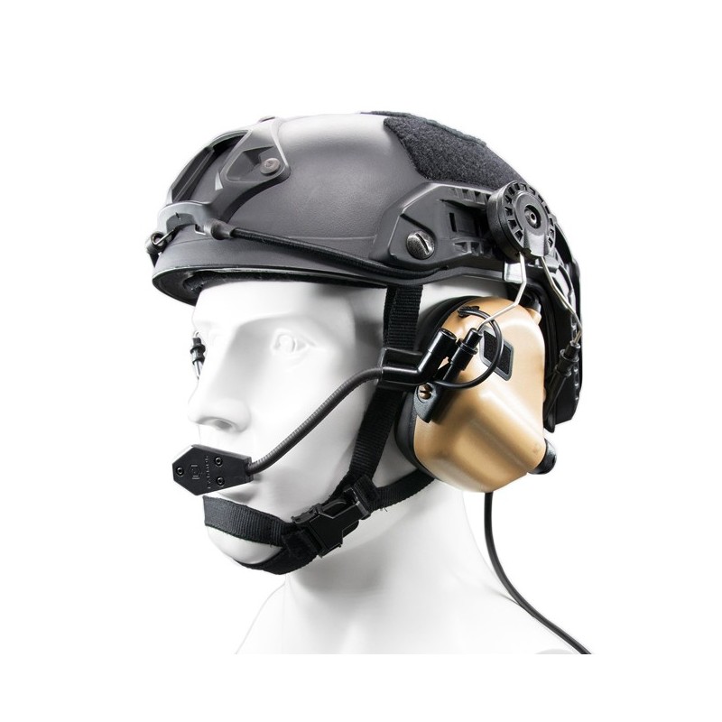 Earmor M32H MOD1 Tactical Hearing Protection Helmet Version Ear-Muff - Coyote Tan
