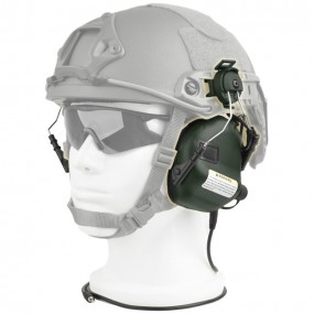 Earmor M31H Hearing Protection Ear-Muff Helmet Version - Foliage Green
