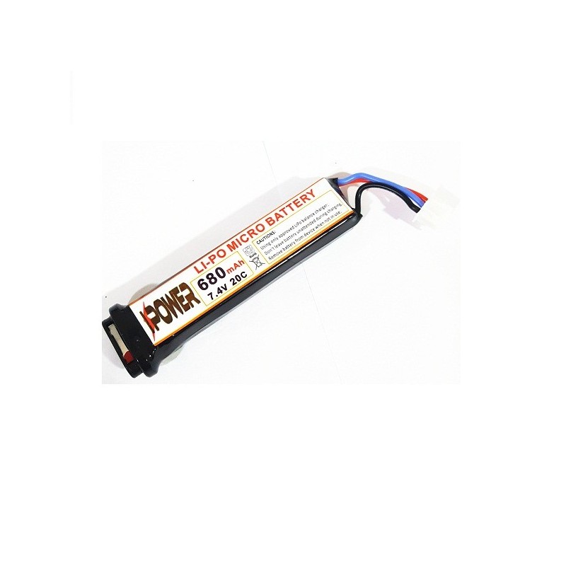 Bateria IPower 7.4v 680mah 20c para Pistola Electrica