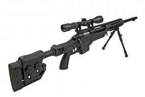 WELL MB4411D sniper rifle replica con Bipode y Mira
