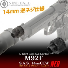 NINE BALL TM M92F GBB Silencer Attachment System NEO (14mm CCW)