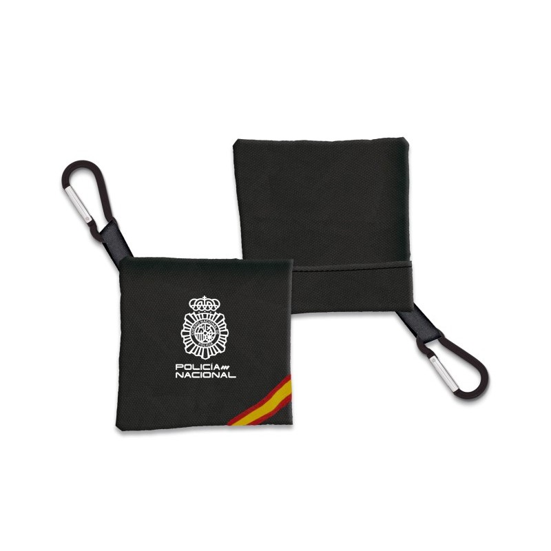 Portamascarilla Policía Nacional Negro Bandera