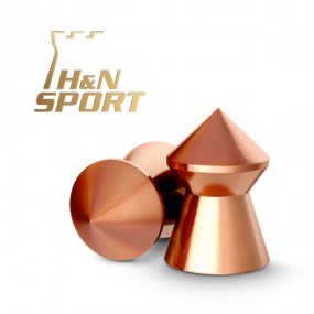 Balines H&N Excite Coppa-Spitzkugel 0,49g lata 500 unid. 4,5mm