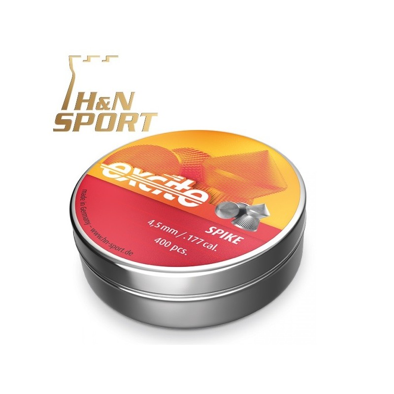 Balines H&N Excite Spike 0,56g lata 400 unid. 4,5mm